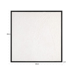 Wall art Janell zwart-wit gepresenteerd in modern interieur met elegante sfeer
