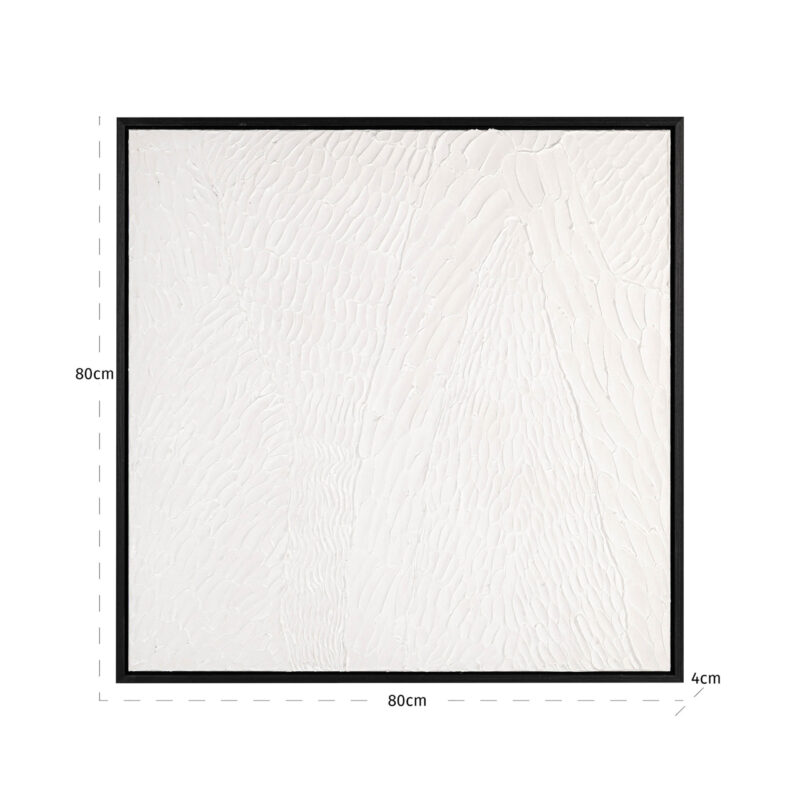 Wall art Janell zwart-wit gepresenteerd in modern interieur met elegante sfeer