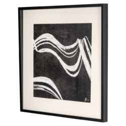 Wall art Jozy zwart wit waterbestendig wanddecoratie in modern interieur