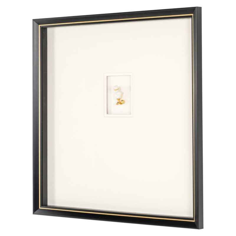 Wall art Hanna black/white, modern en elegant interieuraccessoire met unieke vorm en textuur