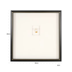 Textuur van Wall art Hanna black/white, waterbestendig en modern