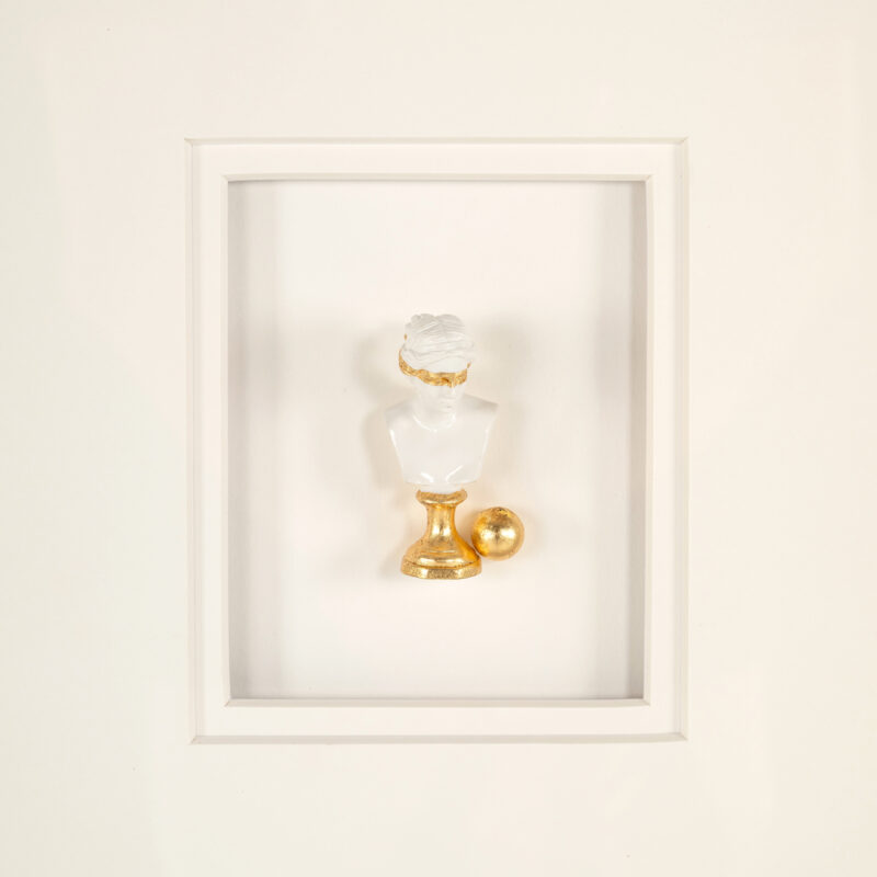 Detail van Wall art Hanna black/white, Mdf en Glas materiaal