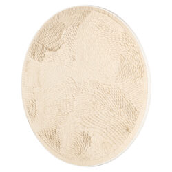 Wall art Flow wit zilver gepresenteerd in modern interieur setting