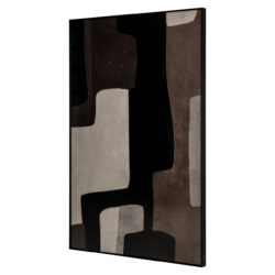 Textuur gelaagd papier wall art Mirage brown right in beige en bruin tinten