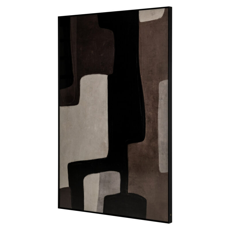 Textuur gelaagd papier wall art Mirage brown right in beige en bruin tinten