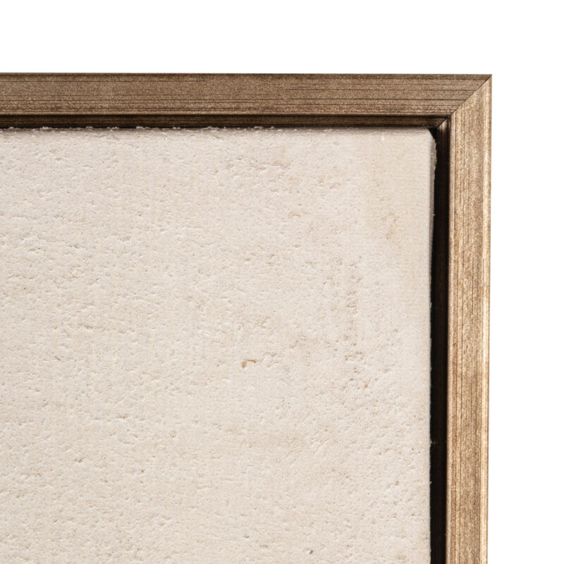 Abstract gouden ontwerp van waterbestendige wall art Odyssey gold left close-up