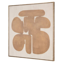 Wall art Odyssey gold right in modern interieur als gouden wanddecoratie
