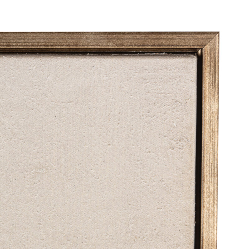Close-up symmetrische vormen gouden wall art Odyssey right op canvas