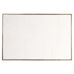 Wanddecoratie Decadence wit, handgemaakt, schuim en polystyreen