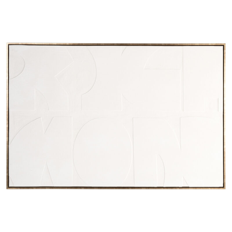 Wanddecoratie Decadence wit, handgemaakt, schuim en polystyreen