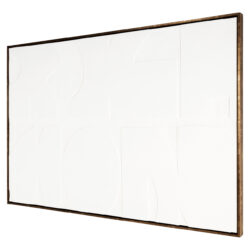 Wanddecoratie Decadence wit in interieur, op muur gehangen