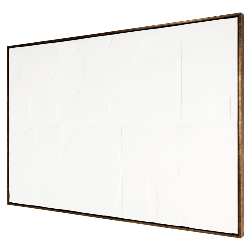Wanddecoratie Decadence wit in interieur, op muur gehangen