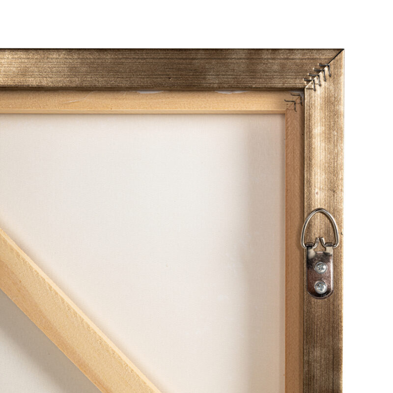Wanddecoratie Decadence wit, close-up van materiaal en weefwerk