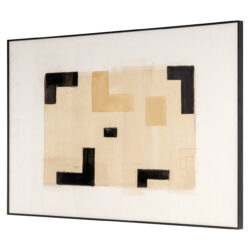 Wall art Vortex beige left en right als paar naast elkaar gestyled