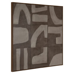 Detailopname textuur wall art Zenith sand left op gestructureerd canvas sandstone
