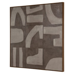 Wall art Zenith sand left in modern interieur als wanddecoratie sandstone