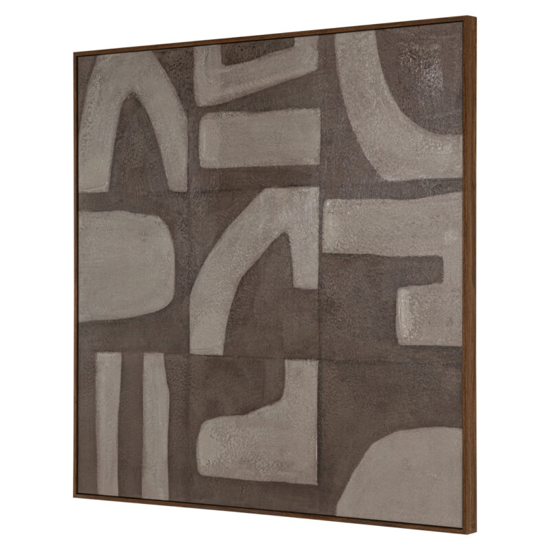 Wall art Zenith sand left in modern interieur als wanddecoratie sandstone