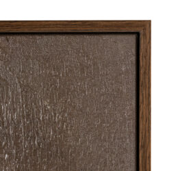 Zijaanzicht handgemaakt wall art Zenith sand left canvas met abstracte vormen