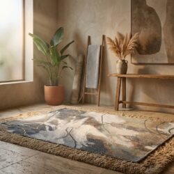 Acampo 2626 ovaal karpet 200x290 in polypropyleen heatset warm kleurdessin