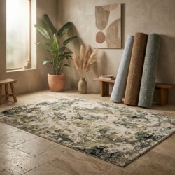 Ace 6444 rond karpet 200 cm polypropyleen heatset in warme kleur