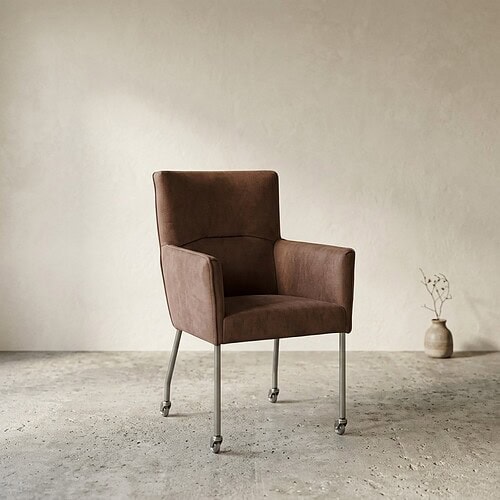 Mokana Meubelen - Moderne bank met metalen poten en zachte bekleding, perfect voor een stijlvolle en comfortabele zithoek.