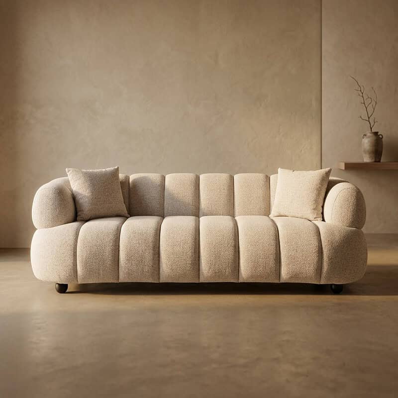 Luxe Mokana meubelbank met zachte bekleding en comfortabele kussens, perfect voor moderne woonkamers. Gemaakt van hoogwaardige materialen voor duurzaamheid en stijl.
