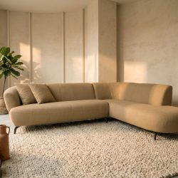 Bank Tosca leder, van Zitform, sfeerimpressie