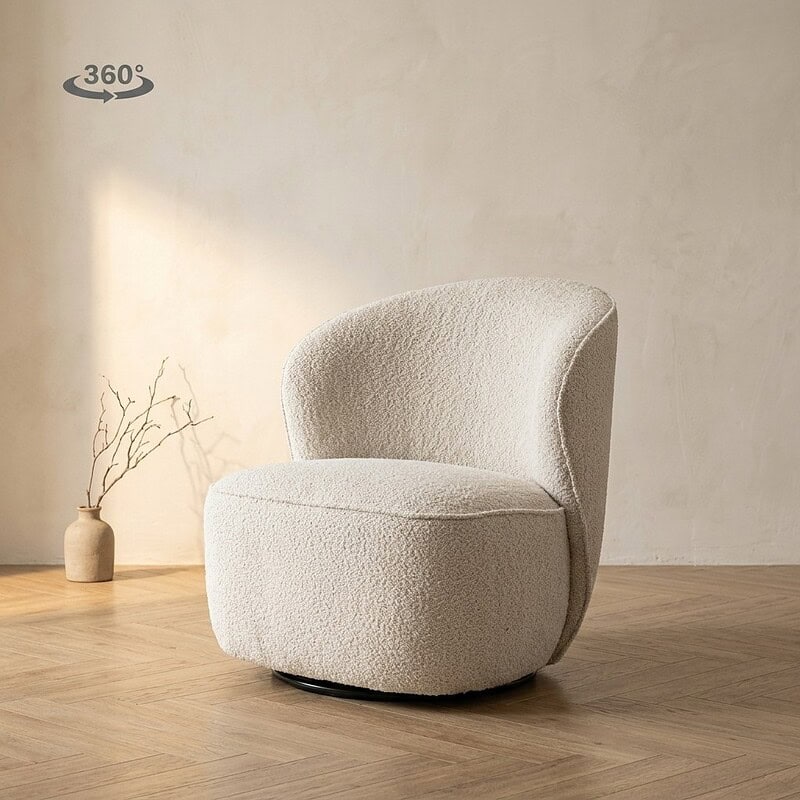 Luxe witte fauteuil van Mokana meubelen, modern en comfortabel design, perfect voor elke woonkamer of lounge.