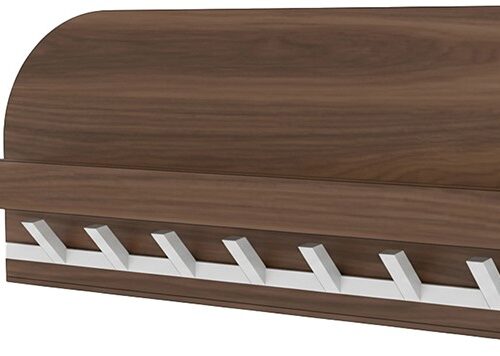 bonaire coat rack 60 with hat shelf and 7 hooks welcome home collection | Heb je wel eens door de ramen naar prachtig ingerichte woonkamers in Nederland gekeken? Een salontafel versierd met bloemen staat voor een gezellige en aantrekkelijke bank, daarachter zie je een eettafel voor gezellige bijeenkomsten en in de vensterbank staan smaakvolle vazen. Bonaire Garderobe 60 mit Ablage und 7 Haken