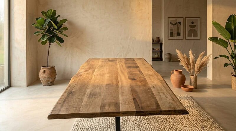 Baumstammtisch Boston Natur-Mangoholz 220 cm, Hauptfoto