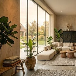 Deens ovale eettafel Madison Bruin Poot Zwart Mangohout 280 cm, hoofdfoto