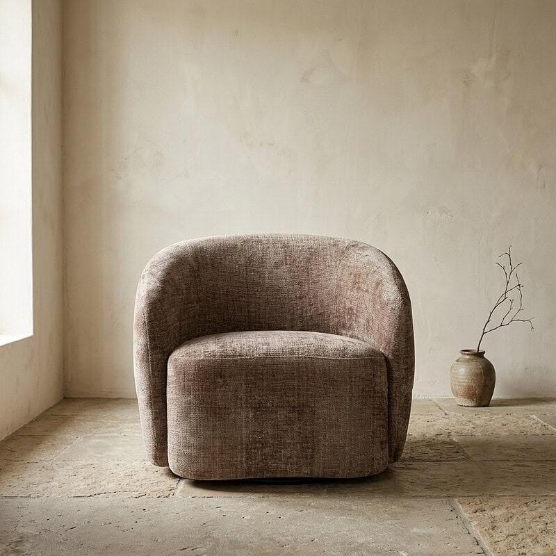 Luxuriöser Stoffsessel von Mokana Meubelen, perfekt für ein modernes und gemütliches Wohnzimmer. Hergestellt aus hochwertigen Materialien für optimalen Komfort und Stil.