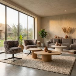 Esszimmerstuhl Alexis brown omara swivel, Hauptfoto