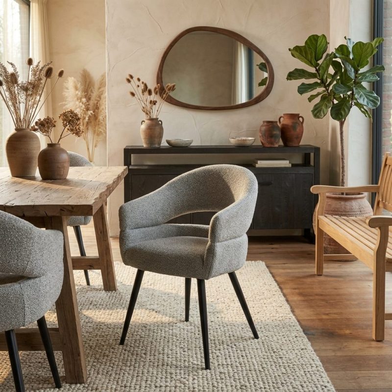 Esszimmerstuhl Megan Taupe von Livingfurn, Hauptfoto