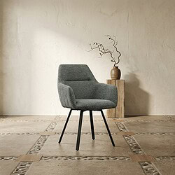 Moderne Mokana fauteuil in grijs stof met houten poten, perfect voor een stijlvolle woonkamer of kantoor. Ontdek de kwaliteit en het design van Mokana meubelen.