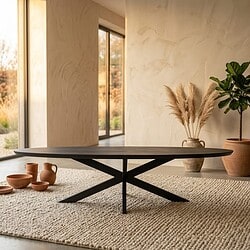 Eettafel Brandy Black | 300 cm | Ovaal, hoofdfoto