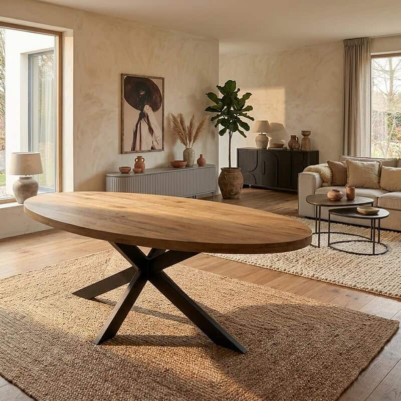 Eettafel Dakota | 300 cm | Ovaal, hoofdfoto