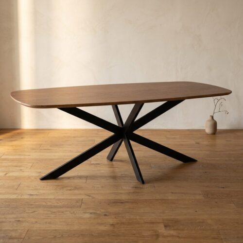 Eettafel Elegance 200 cm | Deens ovaal, in wabi-sabi sfeer