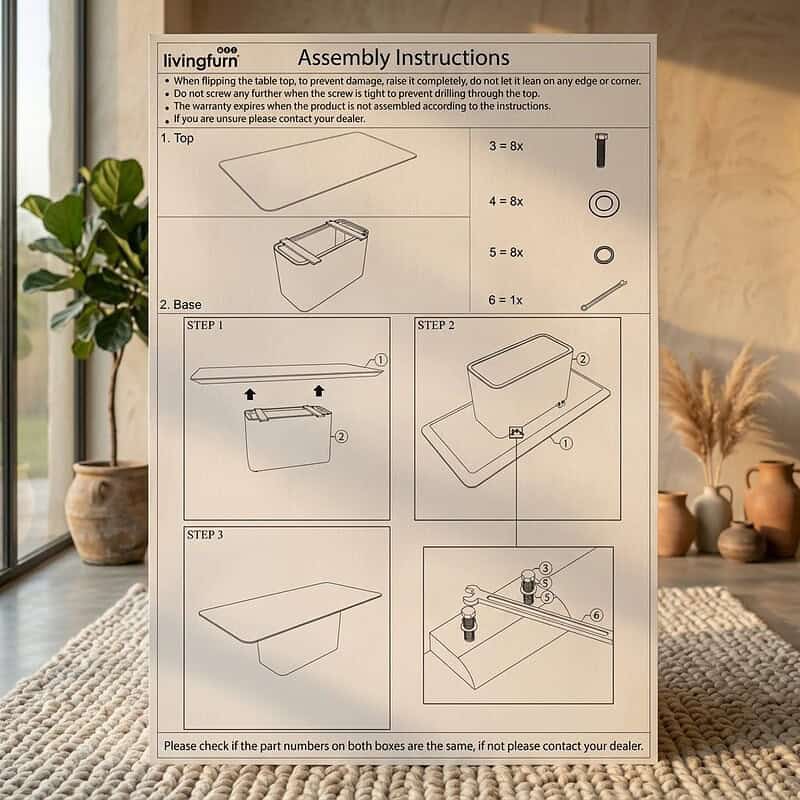 Eettafel Lausanne 230cm, hoofdfoto