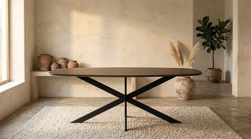 Eiken eettafel Ferris | Deens Ovaal 240 cm | Brown, hoofdfoto
