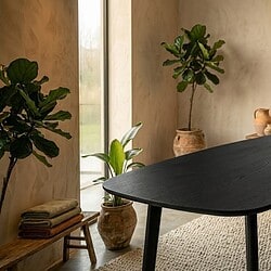 Eiken eettafel Ferris | Deens Ovaal 240 cm | Zwart, hoofdfoto