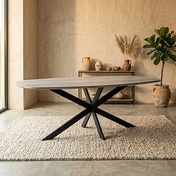 Eiken eettafel Ferris | Deens Ovaal 280 cm | Zwart, hoofdfoto