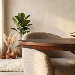 Eiken eettafel Ferris | Ovaal 210 cm | Brown, hoofdfoto