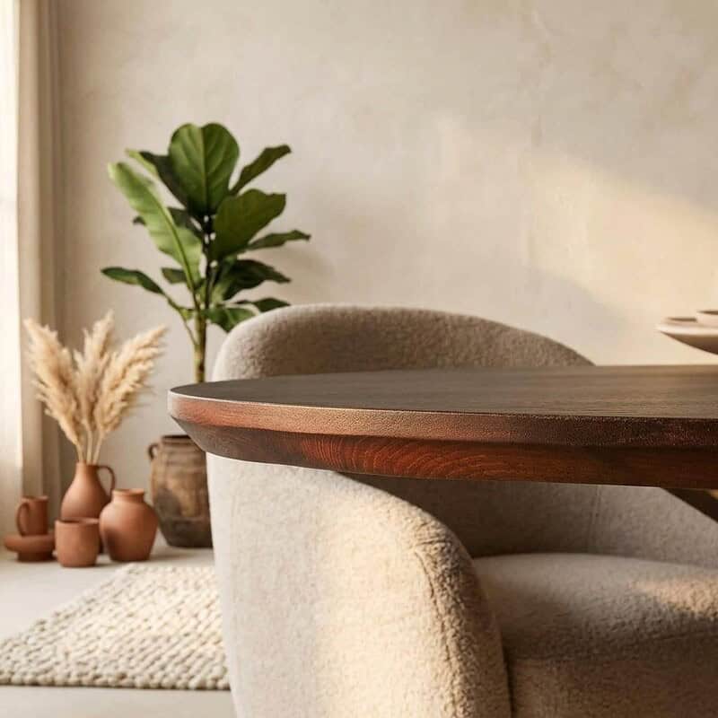 Eiken eettafel Ferris | Ovaal 210 cm | Brown, hoofdfoto