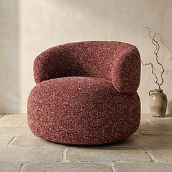 Bequemer und stilvoller roter Sessel mit einer einzigartigen, weichen Struktur – perfekt für eine moderne Einrichtung. Ideal für gemütliche Sitzecken und stilvolle Wohnbereiche.