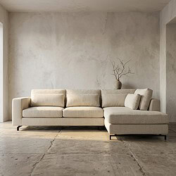 Moderne bank van Mokana Meubelen in een minimalistische woonkamer, perfect voor een stijlvolle en gezellige zithoek.