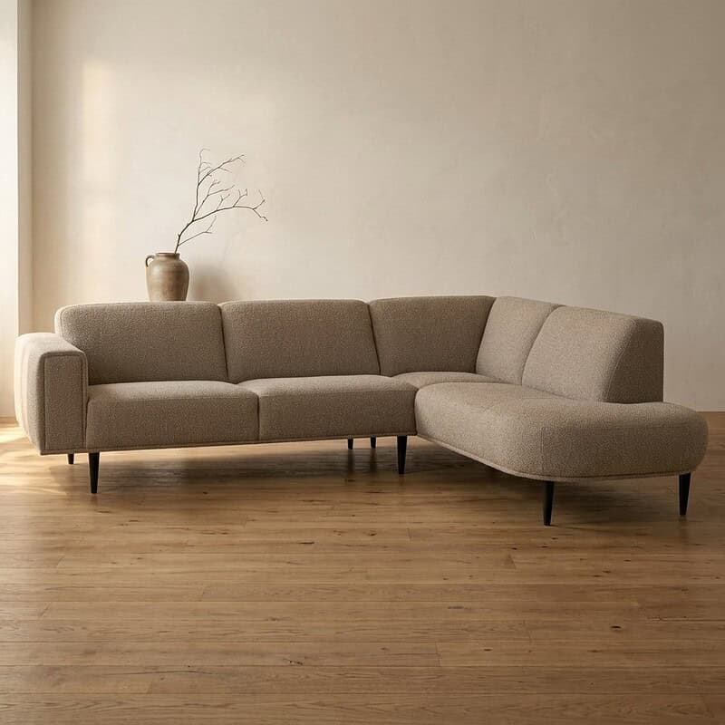 Bank met moderne, minimalistische uitstraling en comfortabele zitting, perfect voor een eigentijdse woonkamer. Gemaakt van hoogwaardige materialen, biedt stijl en comfort.