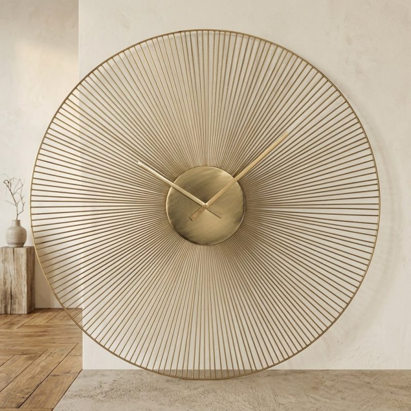 Klok Audrey Gold, in wabi-sabi sfeer
