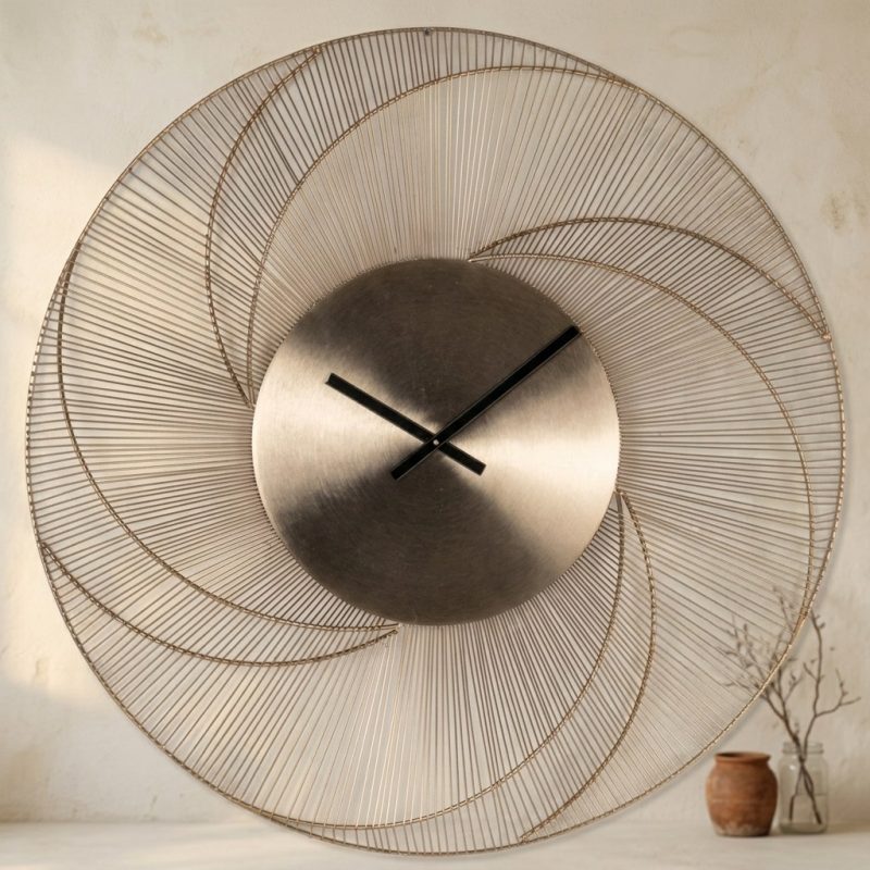 Uhr „Denver Gold“, im Wabi-Sabi-Stil