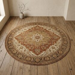 Love Shaggy Licht Bruin Rond, wabi-sabi sfeer